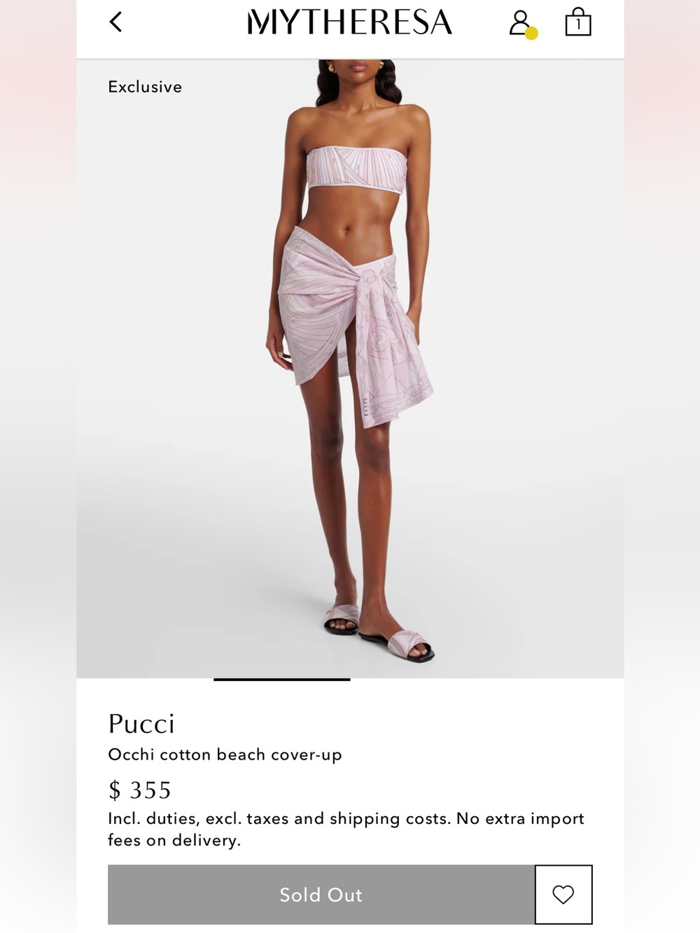 Pucci Swim Cover Up